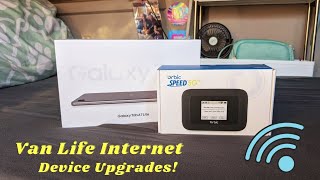 I Upgraded My VAN LIFE INTERNET Devices! | Working On the Road Via Verizon