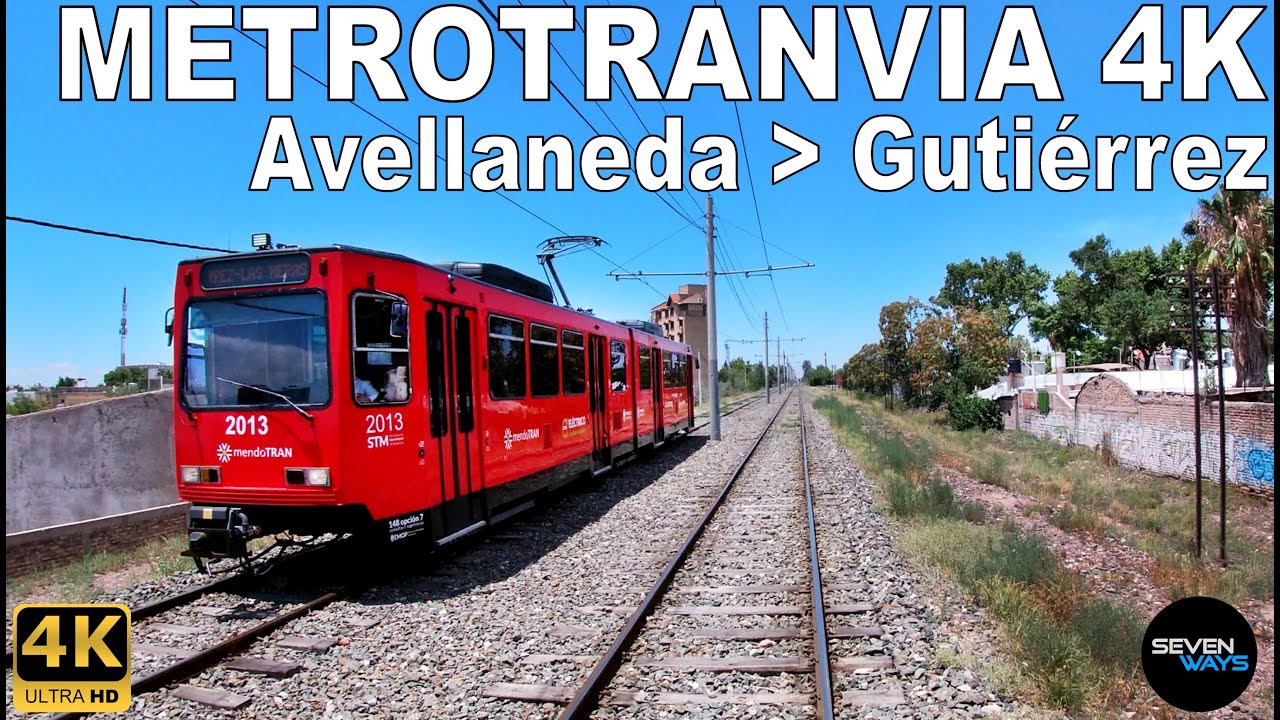 [4K] METROTRANVIA DE MENDOZA - CABVIEW | AVELLANEDA - GUTIERREZ / SIEMENS SD-100 EX MTS SAN DIEGO