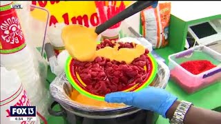 How to make the Flaming Hot Cheetos Funnel Cake