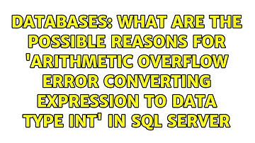 What are the possible reasons for 