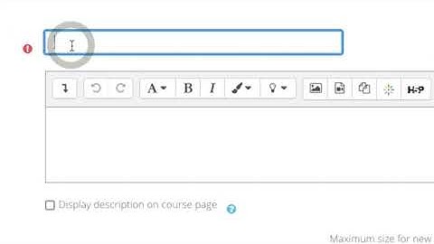 How To Upload Files To Moodle (Activity Chooser)