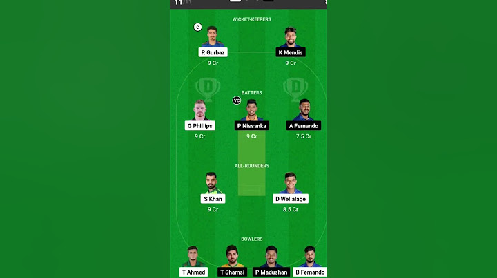 Lanka Premier league T20 | Colombo Strikers vs Jaffna king's Dream 11 team' 10 July #fantasycricket