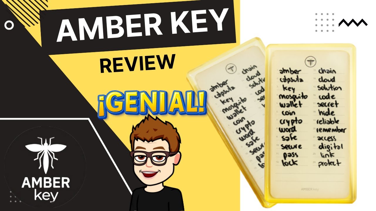 Amber Key Review | Protege Tu FRASE de Recuperación con RESINA