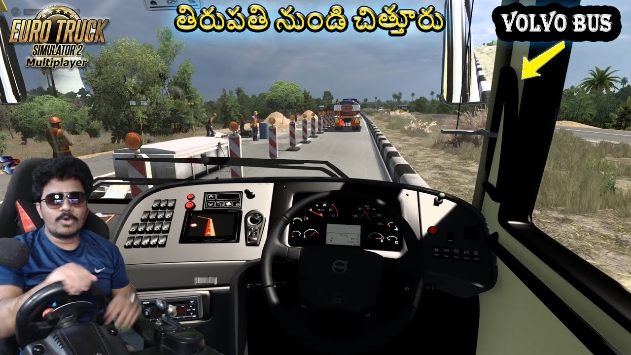 👌 Volvo Bus VRL and Indin Truck Realistic Driving with Steering 