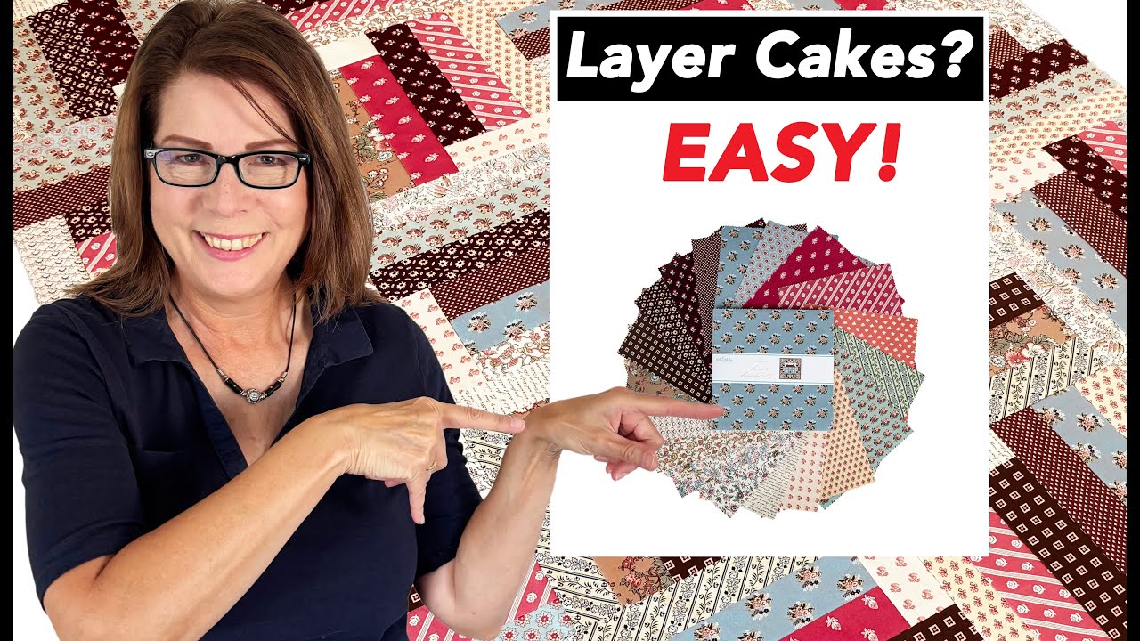 💯 Из квадратов 10 дюймов | 4 ЧАСА | Набор Layer Cake 35 🍰 | Быстрый и простой мастер-класс по соз...