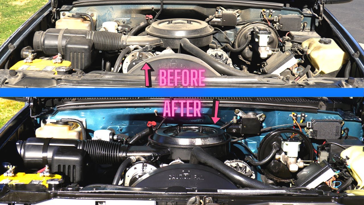 How To Super Clean Your Engine Bay Quick and Easy YouTube