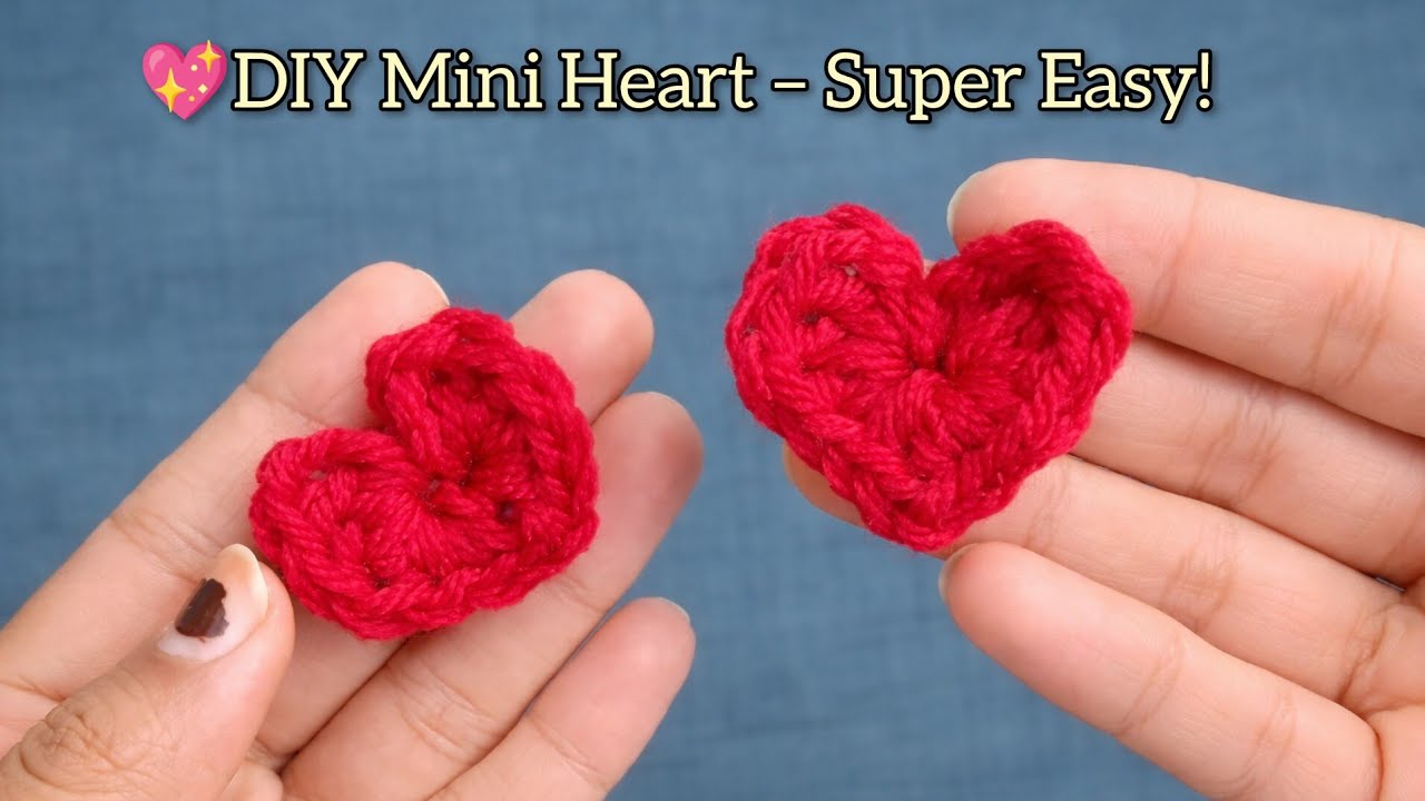 How to Crochet a Perfect Heart | Easy Crochet Heart ❤️ Step by Step Tutorial for Beginners