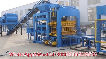 QT12-15 Automatic Production Line Concrete Hollow Block Making Machine Cement Brick Making Machine