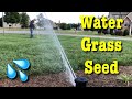 DIY Irrigation System Watering Grass Seed