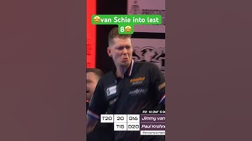 van Schie into quarters at Lakeside💪WDF World Championship Darts Dart WM Krohne Jimmy Paul live