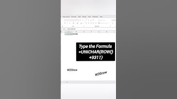 Unichar Formula !! New Excel Video ! #excel #tip #tricks #tutorial #viralvideo #shortvideo #newvideo