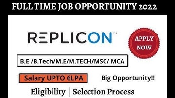 Replicon Off Campus Drive 2022 | Salary 6LPA | Selection process and Exam Pattern|| Eligibility ||