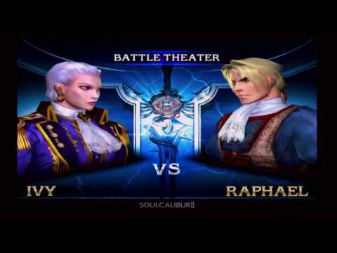 Soul Calibur II - Gamecube - Battle Theater - Ivy Vs Raphael (Match #1 ...
