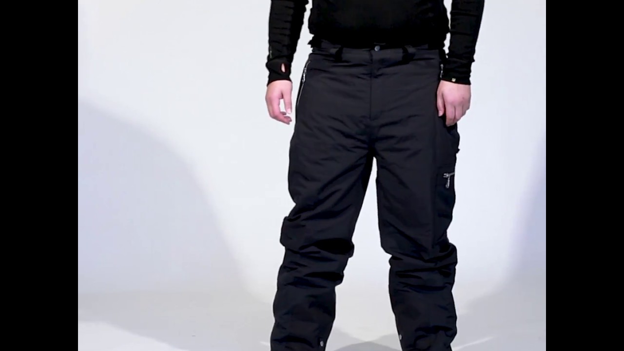 Buy Cartel Kiroro Mens Plus Size Ski Pants Black Online
