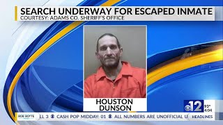 Search underway for escaped Adams County inmate