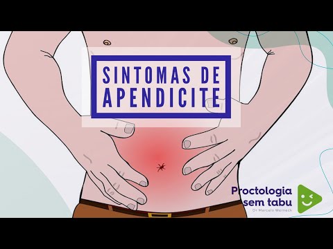 Quais são os sintomas de apendicite?