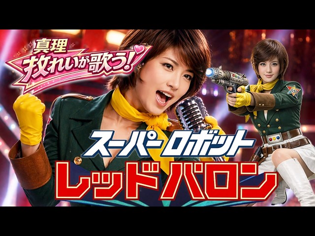 牧れいが歌う！レッドバロン MV 松原真理 昭和特撮 - YouTube