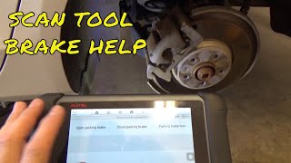 Replacing the Rear Brakes using Autel Scan Tool MS906BT VW Audi **Part 3 of 3** screenshot 5