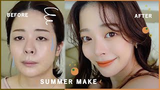 【雑談GRWM】最近 失恋しまして。25歳のリアルな対人関係に疲れ、凹んじゃう日もある。｜夏の毎日メイク🍊