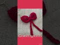 crochet bow keychain made by devashri #@devashri_surana #bowkeychain