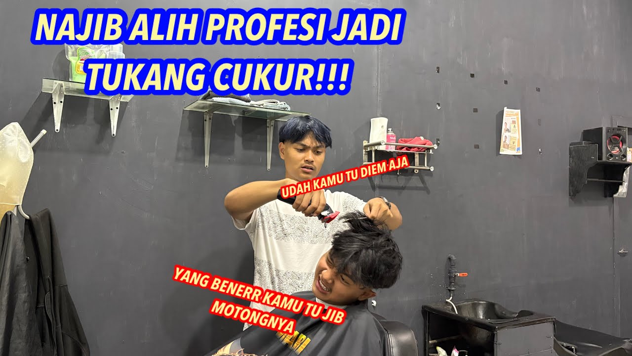 CHANNEL DI AMBIL ALIH NAJIB DAN RASSEL. BEGINI NIHH GAYA GAYAAN JADI TUKANG CUKUR!!YANG BENER JIB