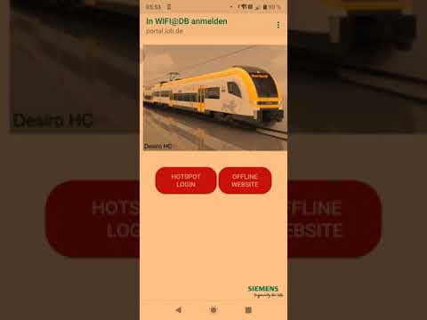 Pendolino TV#202 DB Regio/Simens Desiro HC/Einloggen ins WLAN