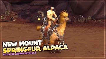 Springfur Alpaca new mount | Patch 8.3 Visions of N