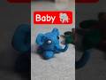 Baby Elephant Clay Art #shorts #ytshorts #explore #trending