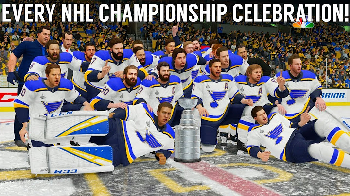 Every EA Sports NHL Stanley Cup Finals Championship Celebration! (NHL Hockey - NHL 19)
