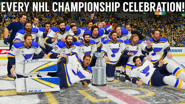 すべてのEASports NHLスタンレーカップファイナルチャンピオンシップのお祝い！ （NHLホッケー-NHL 19）