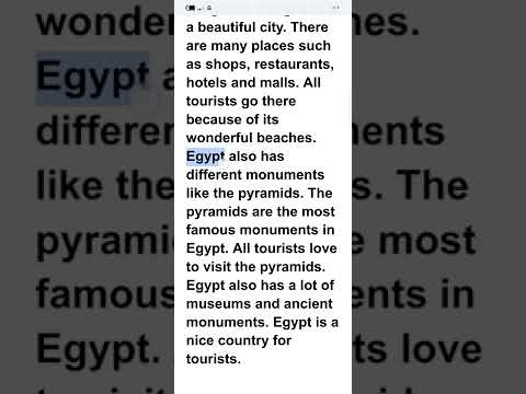 برجراف وتعبير بالإنجليزي عن مناطق الجذب السياحي في مصر Paragraph About Tourist Attractions In Egypt