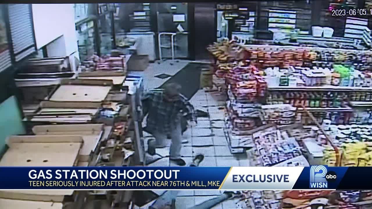 Gas station shootout