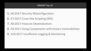 part 3 OWASP Top 10 vulnerabilities