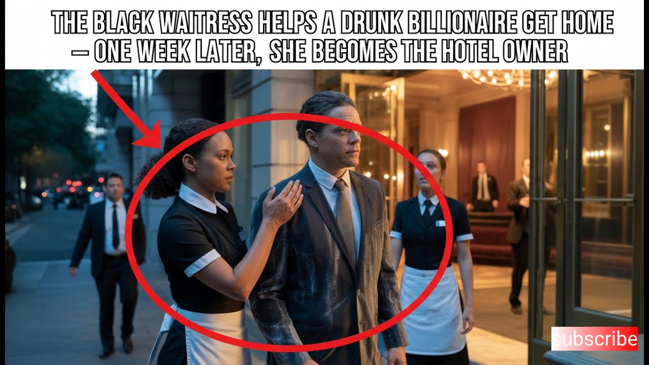 The Black Waitress Helps a Drunk Billionaire Get Home — One Week Later, She Becomes the Hotel Owner
