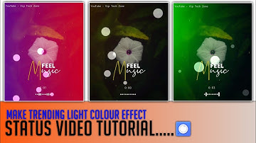 How To Make Trending Light Colour Effect Status Video Tutorial | Avee Player New Template Download