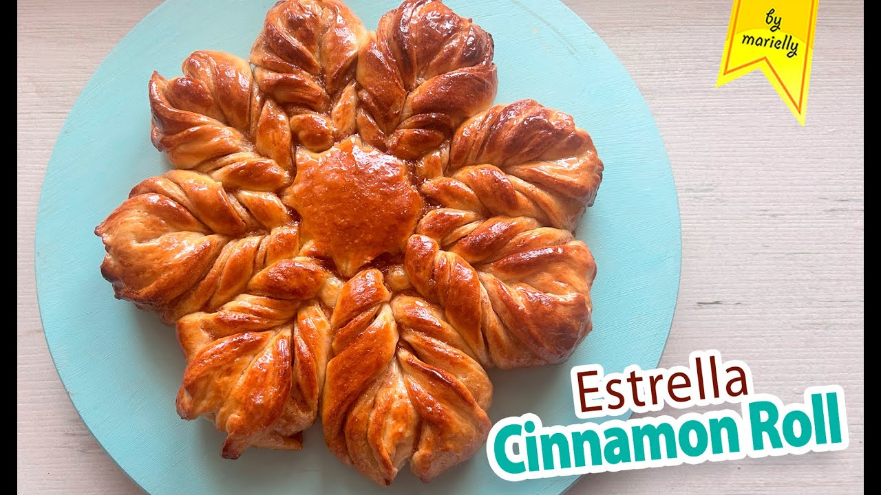 Estrella Cinnamon Roll ❄️ Pan dulce de canela para Navidad