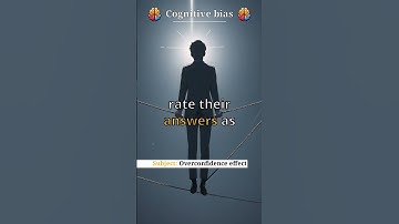 Overconfidence effect #psychologyexplained #cognitivebias