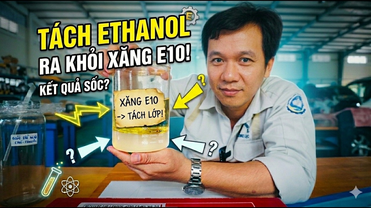 C&Aacute;CH T&Aacute;CH ETHANOL KHỎI XĂNG E10 | TMT FIX 4K