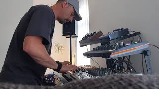 145 bpm live techno jam moog dfam roland tr8s behringer td3 arturia drumbrute