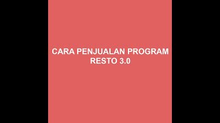 How to Make Sales & Purchase Transactions in the Resto 3.0 Program screenshot 2
