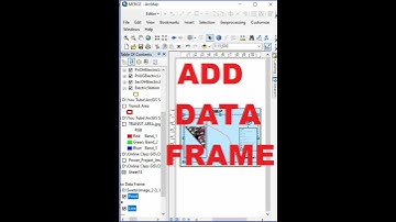 Add Data Frame in ArcGIS#ArcGIS #DataFrame #MapLayout #gismapping #sorts #trending #viral