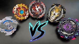5 WAY BATTLE ROYAL!!!! Beyblade Burst villains
