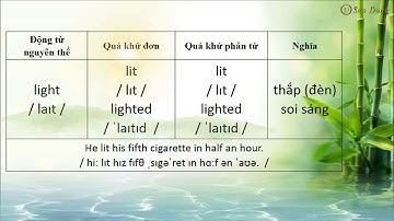 Động từ bất quy tắc -IRREGULAR VERBS