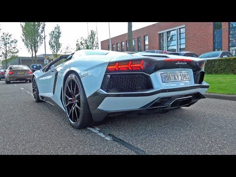 This Lamborghini Aventador Roadster W/ MODIFIED Exhaust Is LOUD!