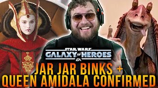 JAR JAR BINKS, QUEEN AMIDALA, NEW GUNGANS, NABOO RAID CONFIRMED FOR SWGOH! ROAD AHEAD FEBRUARY 2024