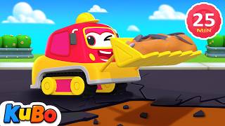 Road Renovation Adventure | Construction Trucks | Educational Kids Cartoons | LEFUN Kids TV