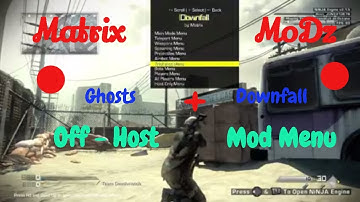 © Vibes Virus Modz ® ™ Ghosts Downfall Mod Menu + Off Host Matrix Mods