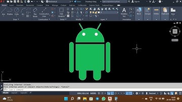 Android Logo in Autocad | Power Dimensioning | Complete Hatch Creation | Tool Commands | Fillet | 2D