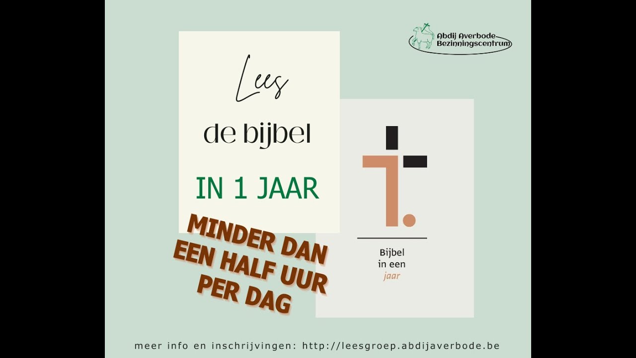 Bijbel in een jaar: leesgroep Averbode - YouTube