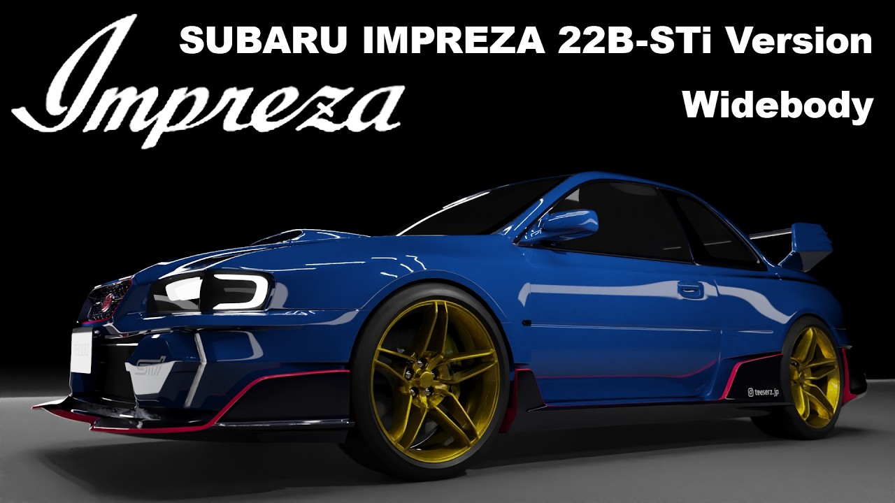 SUBARU IMPREZA  22B STi WideBody version by TEESERZ